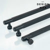 Pluto Matte Black Knurled Cabinet Pull