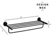    Sophisticated kitchen décor with a sleek towel holder   
