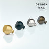 Modern brass cabinet knobs with a brushed nickel finish, creating a sleek and contemporary look
