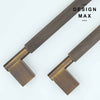 Modern cabinet pull crafted from solid brass
