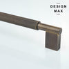 Solid brass cabinet pull with a classic yet modern aesthetic
