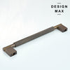 Polished brass cabinet pull enhancing modern interiors
