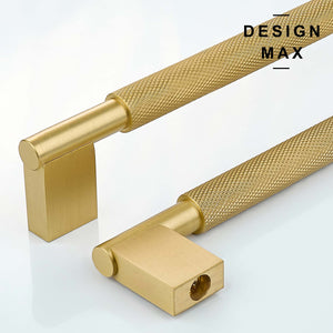 Sturdy and functional brass pull for bathroom cabinets
