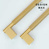 Modern cabinet pull crafted from solid brass
