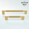 Refined solid brass cabinet pull for elegant decor
