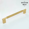 High-quality solid brass cabinet pull with a timeless look
