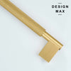 Durable cabinet pull made from premium solid brass
