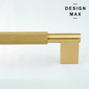 Modern cabinet pull crafted from solid brass
