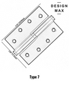 silent operation satin silver ball bearing hinges

