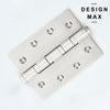 modern satin silver ball bearing door hinge for wood doors

