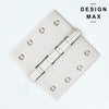 heavy-duty satin silver door hinge by Ramtek


