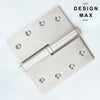elegant satin silver door hinge with smooth operation

