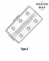 premium satin silver ball bearing hinges for wood doors

