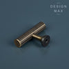 Sleek brass cabinet hardware 