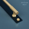 Sleek brass cabinet hardware with a minimalist design, enhancing the overall aesthetic of your furniture 