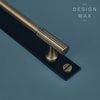 Versatile brass cabinet pulls, suitable for both kitchen and bathroom cabinetry
