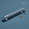 Unique brass cabinet knobs with a geometric design, adding a touch of personality to your space
