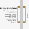 Premium Brushed Brass Modern Sliding Door Handles