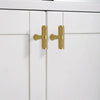 High-quality brass cabinet hardware