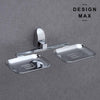 Elegant bathroom double soap holder
