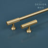 High-quality brass cabinet hardware, crafted from durable materials for long-lasting use
