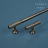 Unique brass cabinet knobs with a geometric design, adding a touch of personality to your space
