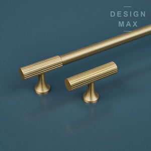 Elegant brass cabinet knob with a polished finish, perfect for a touch of luxury