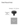 Small Round Knob