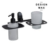 Stylish bathroom double soap dispenser holder
