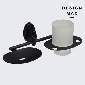 Modern double soap dispenser holder for bathroom décor
