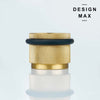 Matte Brass Knurled Solid Brass Door Stop