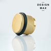 Matte Brass Knurled Solid Brass Door Stop