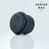 Matte Black Knurled Solid Brass Door Stop