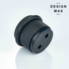 Matte Black Knurled Solid Brass Door Stop