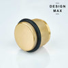 Matte Brass Knurled Solid Brass Door Stop