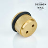 Knurled Solid Brass Door Stop