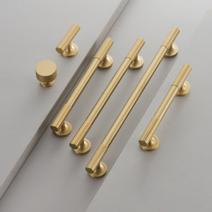 Elegant brass cabinet knob with a polished finish, perfect for a touch of luxury.
