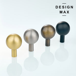 Elegant brass cabinet knob with a polished finish, perfect for a touch of luxury
