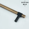 Seamless transition from knob base to cabinet surface for sleek installation