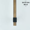 Coastal kitchen with unlacquered brass T-pulls developing organic patina