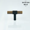 Macro view of Tecton's weighted brass construction with reinforced screw threads