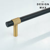 45-degree angle view showcasing ergonomic T-grip design for easy drawer access