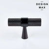 Modern oil rubbed bronze T-shaped knob – Modex Design Max collection