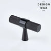 Modex oil rubbed bronze knurled T knob for drawers and furniture