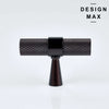 Modex Knurled Oil Rubbed Bronze T Knob – Design Max cabinet hardware
