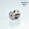 Modern brass cabinet knobs with a brushed nickel finish, creating a sleek and contemporary look
