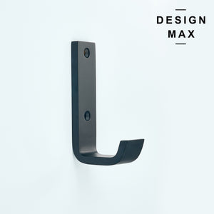 Refined brass hook with a polished surface, adding elegance to any room
