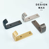 Polished brass wall hook, providing a subtle elegance to your entryway
