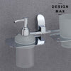 Modern bathroom accessory - double soap dispenser holder
