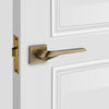 lever handle, solid brass door handle